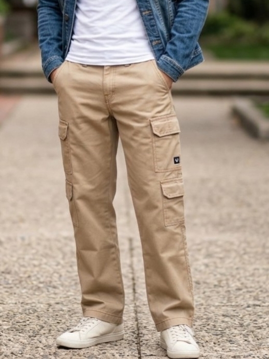 True Religion Other - True Religion Men's Cargo Pants Size 31 Khaki Beige Khakis Embroidered Pockets